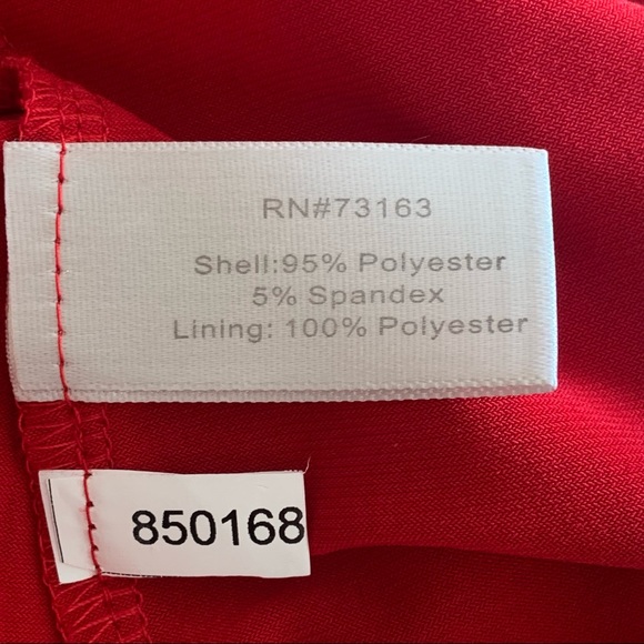 Boston Proper Twist-Front Short Sleeve Fit & Flare Dress Red Sz S - Picture 14 of 15